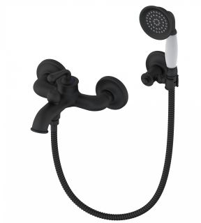 Смеситель для ванны с душем Wonzon & Woghand Steam WW-88639008-MB чёрный матовый